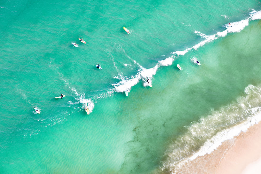 Photography by Gray Malin of Cape Cod Surfers