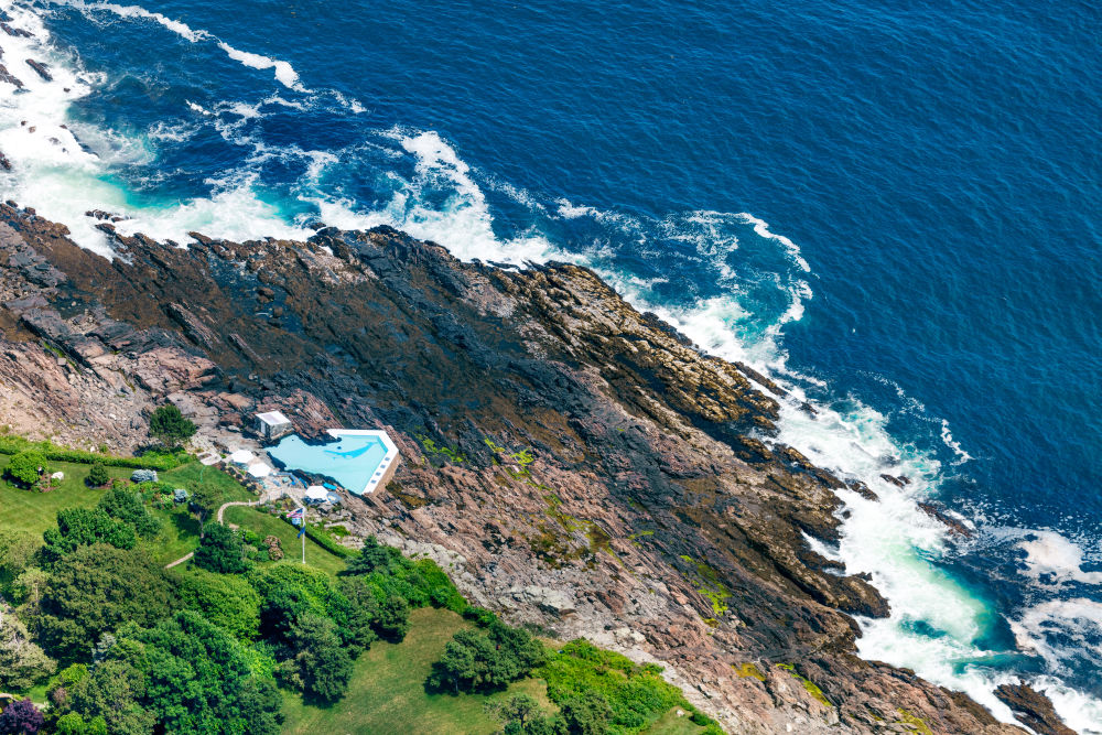 Photography by Gray Malin of Cape Neddick Swimming Pool, Maine