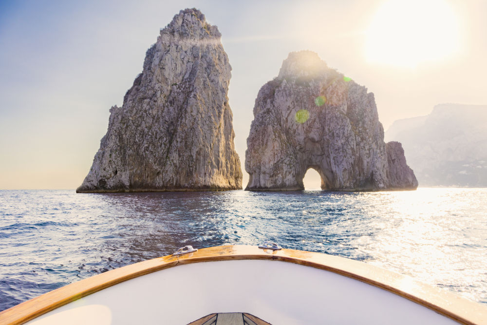 Photography by Gray Malin of Capri Sunset