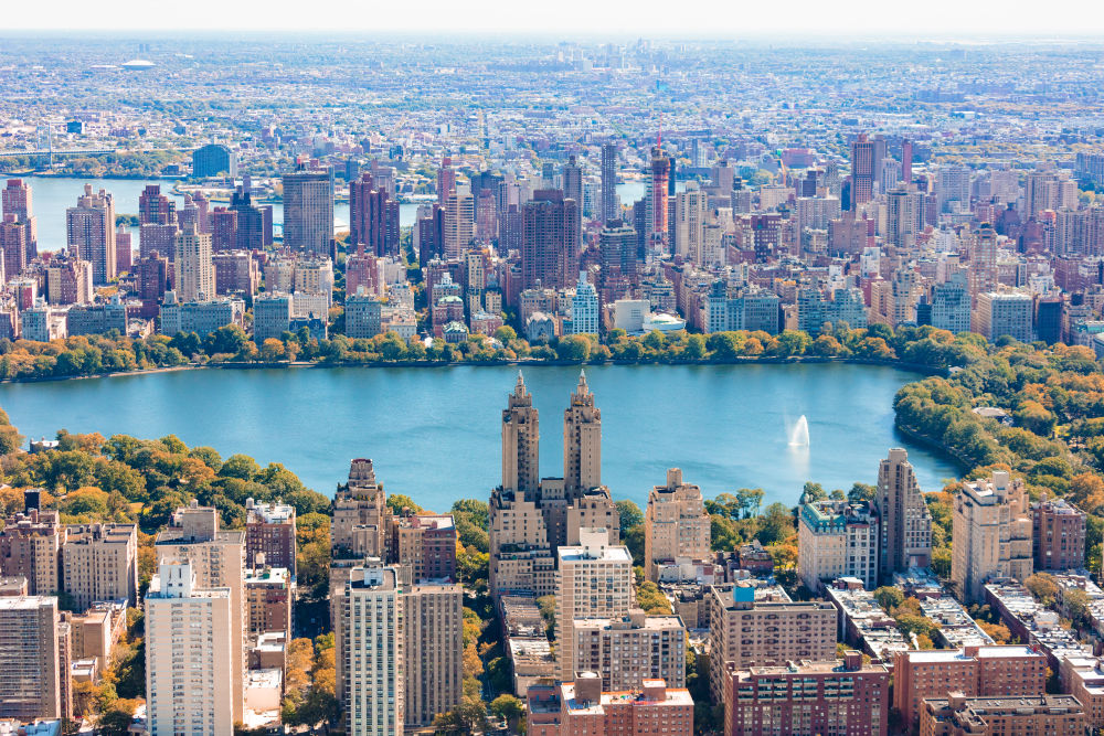 Photography by Gray Malin of Central Park Reservoir, New York City