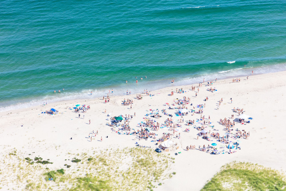Photography by Gray Malin of Chatham Beach Party, Cape Cod