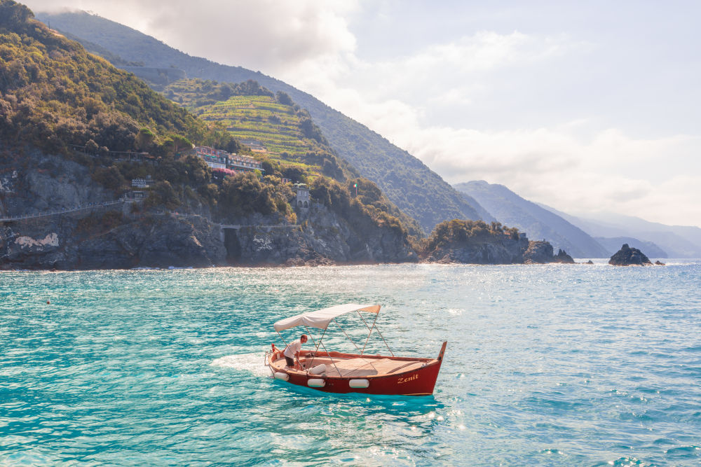 Photography by Gray Malin of Cinque Terre Boat Ride