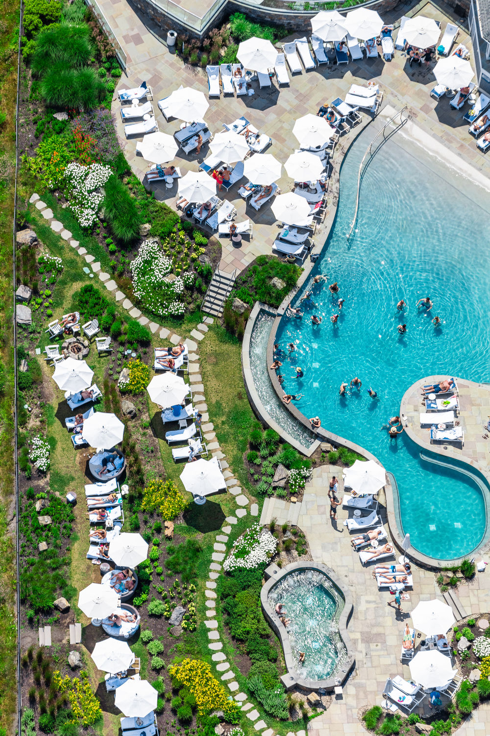 Photography by Gray Malin of Cliff House Pool, Maine