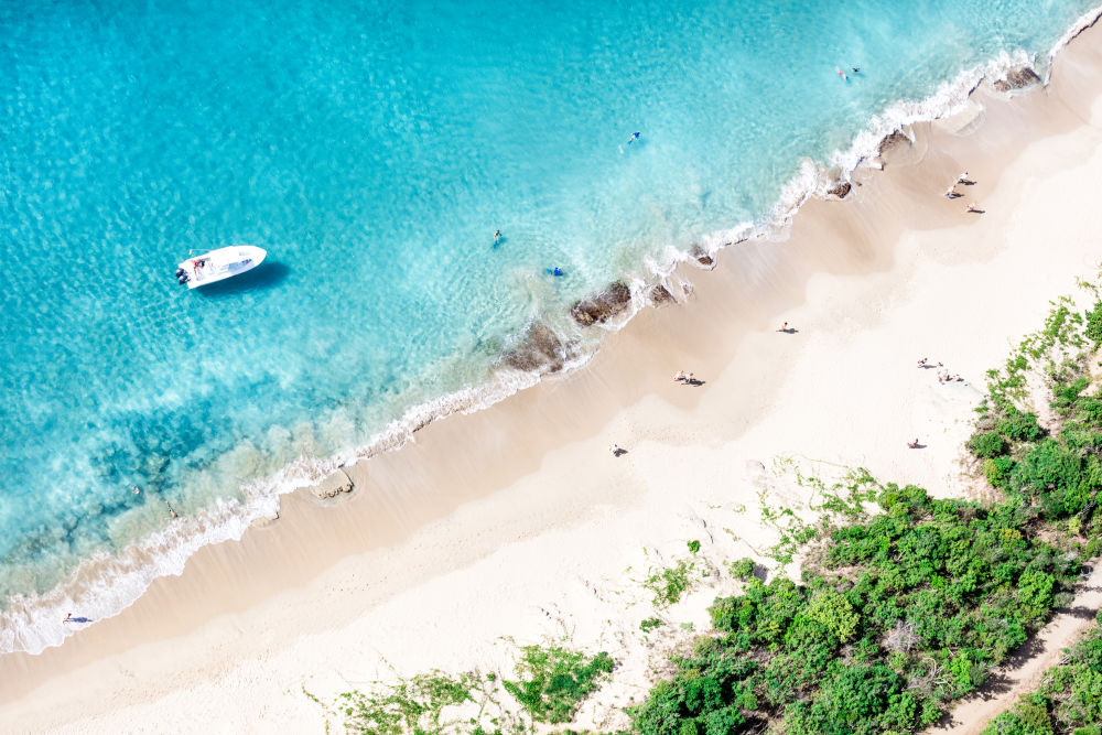 Photography by Gray Malin of Colombier Beach Diagonal, St. Barths