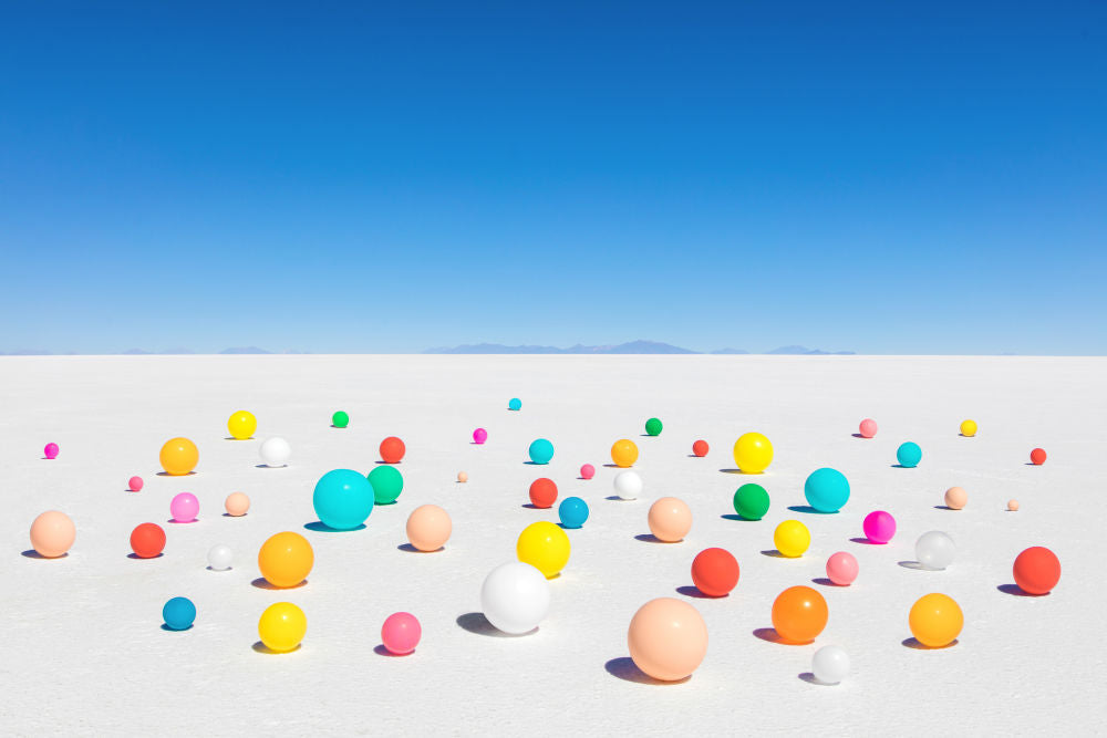 Photography by Gray Malin of Color Balloons III