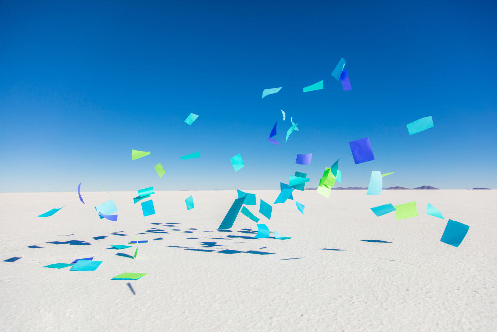 Photography by Gray Malin of Colored Paper