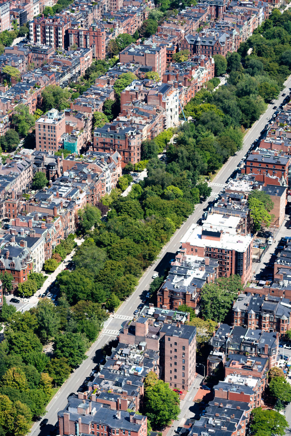 Photography by Gray Malin of Commonwealth Avenue, Boston