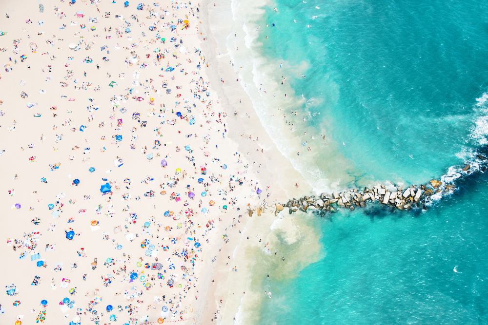 Photography by Gray Malin of Coney Island Jetty, New York City