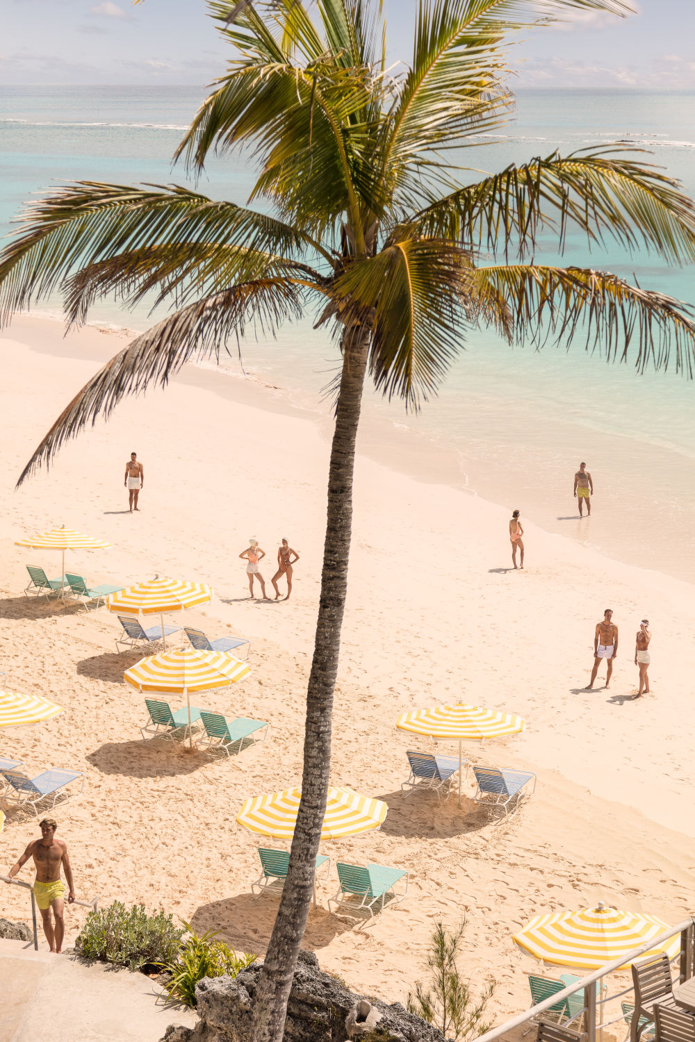 Photography by Gray Malin of Coral Beach Club Vertical