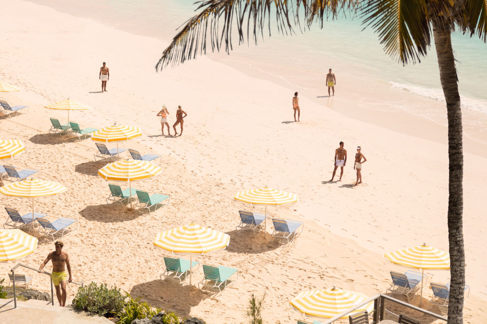 Photography by Gray Malin of Coral Beach Club