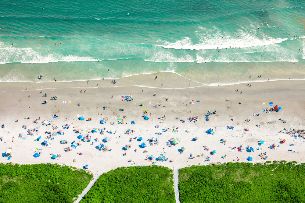 Photography by Gray Malin of Crescent Beach, Maine