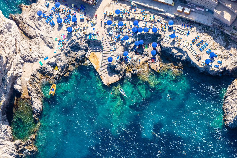 Photography by Gray Malin of Da Luigi, Capri