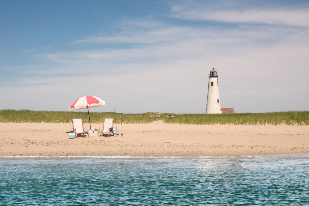 Photography by Gray Malin of Day Trip to Great Point Lighthouse, Nantucket