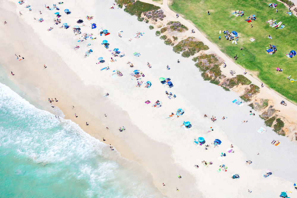 Photography by Gray Malin of Del Mar Beach
