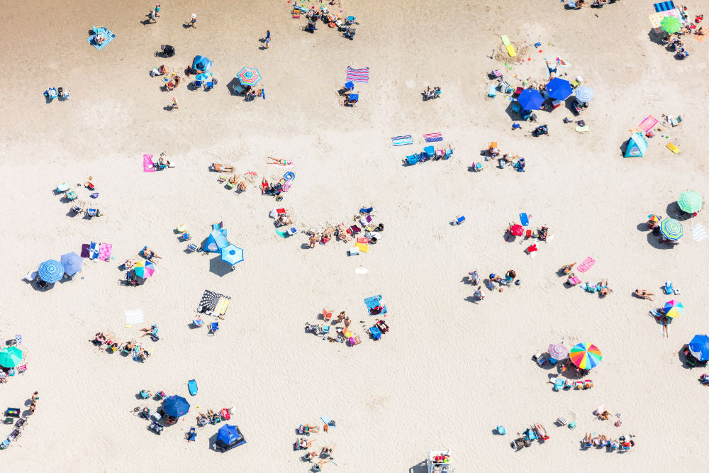 Photography by Gray Malin of Drakes Island Beach, Maine