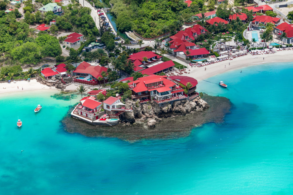 Photography by Gray Malin of Eden Rock, St. Jean Bay, St. Barths