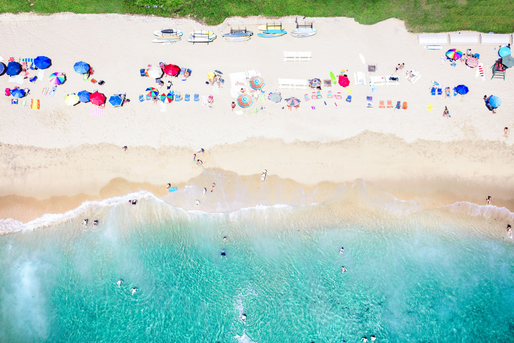Photography by Gray Malin of Emerald Bay, Laguna Beach