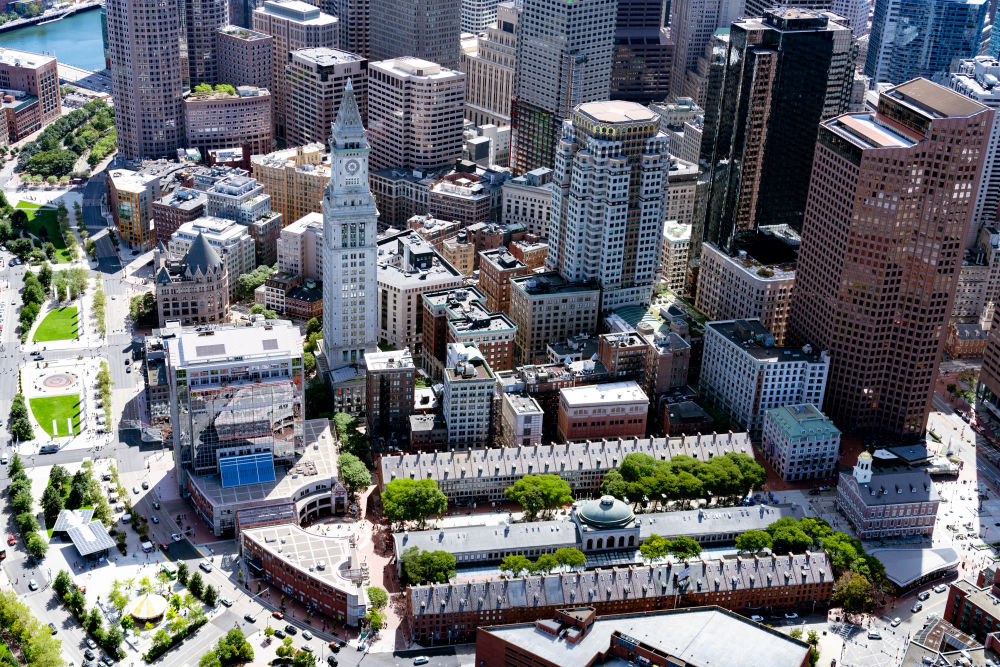 Photography by Gray Malin of Faneuil Hall, Boston