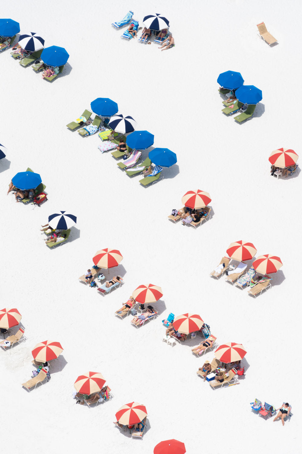 Photography by Gray Malin of Fort Myers Beach Umbrellas, Estero Island, Florida