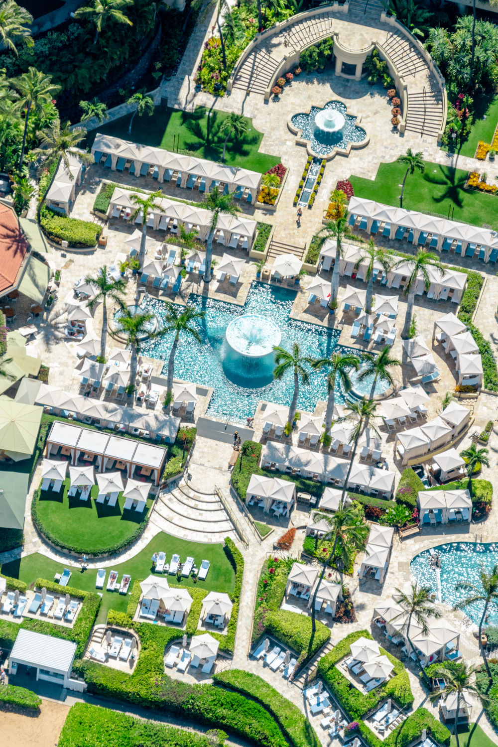 Photography by Gray Malin of Four Seasons Resort Maui Fountain Pool