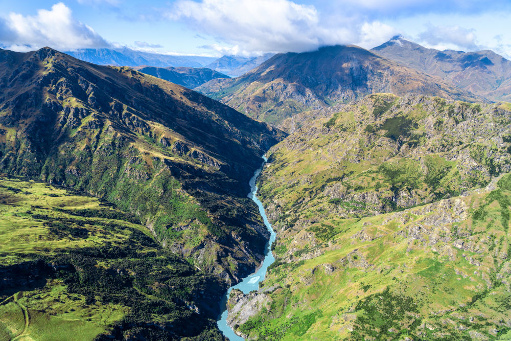 Photography by Gray Malin of Glacial Stream, Queenstown, New Zealand