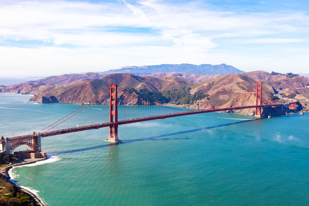 Photography by Gray Malin of Golden Gate Bridge, San Francisco