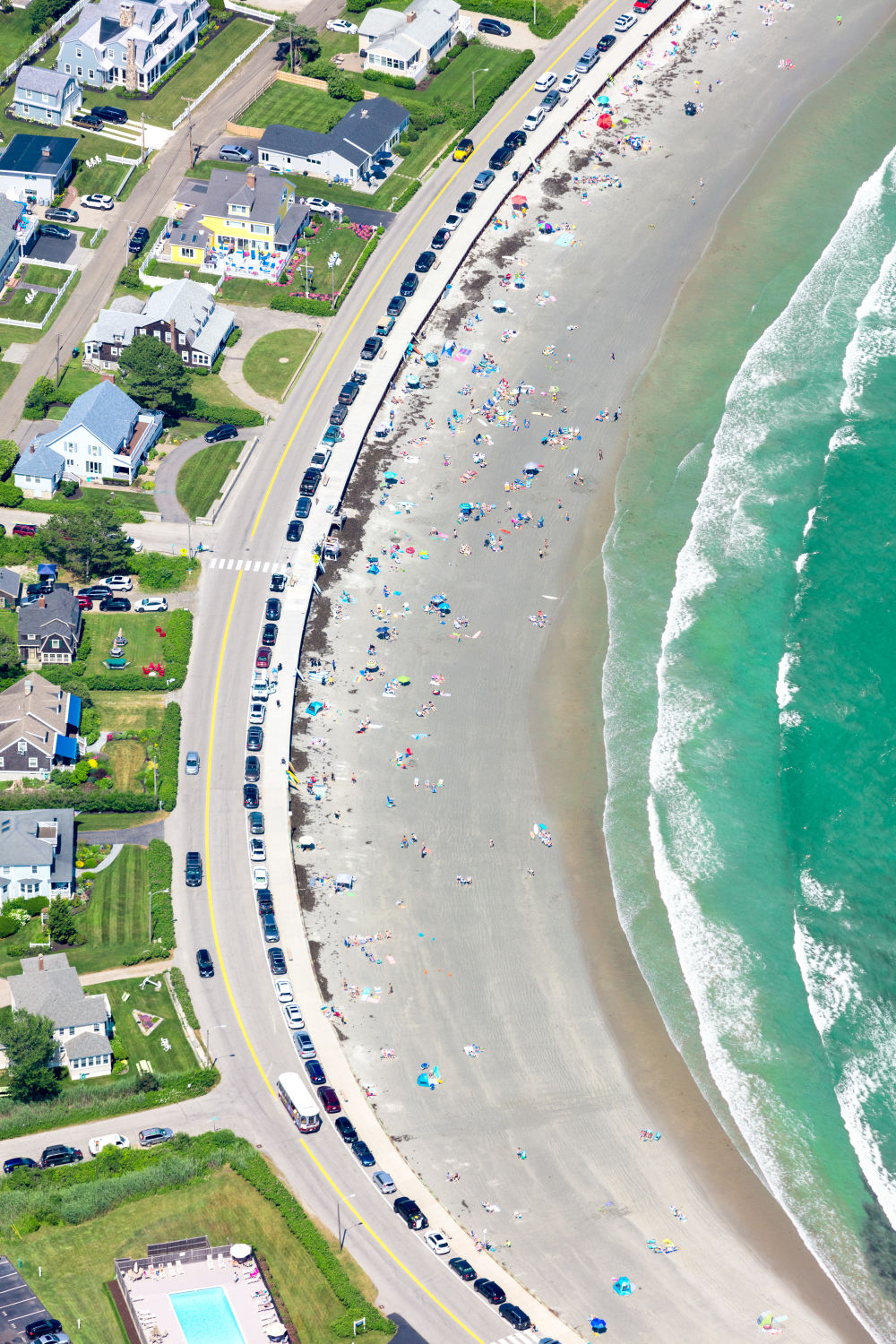Photography by Gray Malin of Gooch's Beach Kennebunkport, Maine