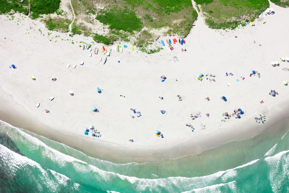 Photography by Gray Malin of Goose Rocks Beach, Maine