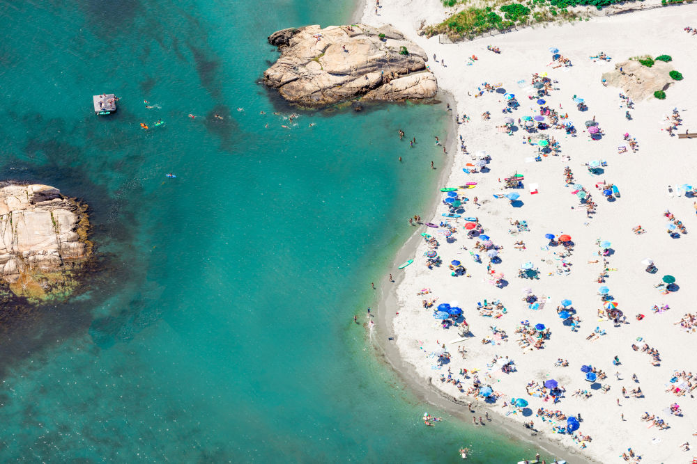 Photography by Gray Malin of Gooseberry Beach