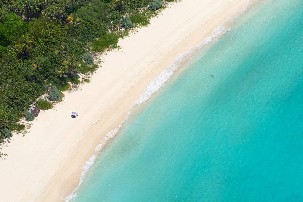 Photography by Gray Malin of Gouverneur Beach, St. Barths