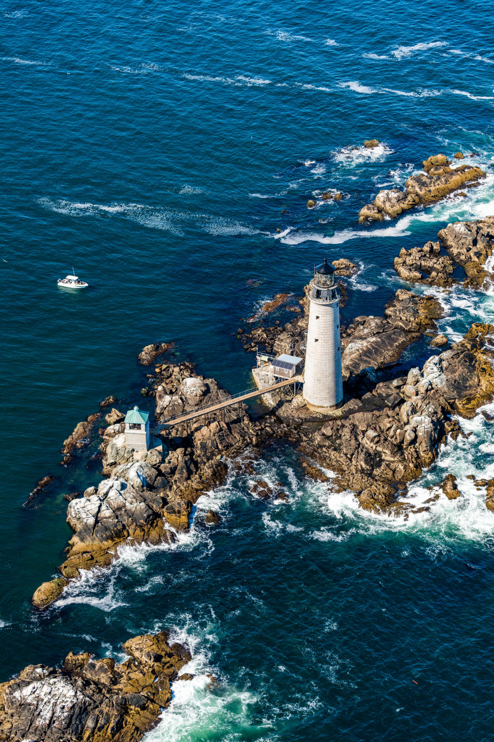Photography by Gray Malin of Graves Lighthouse Vertical, Boston