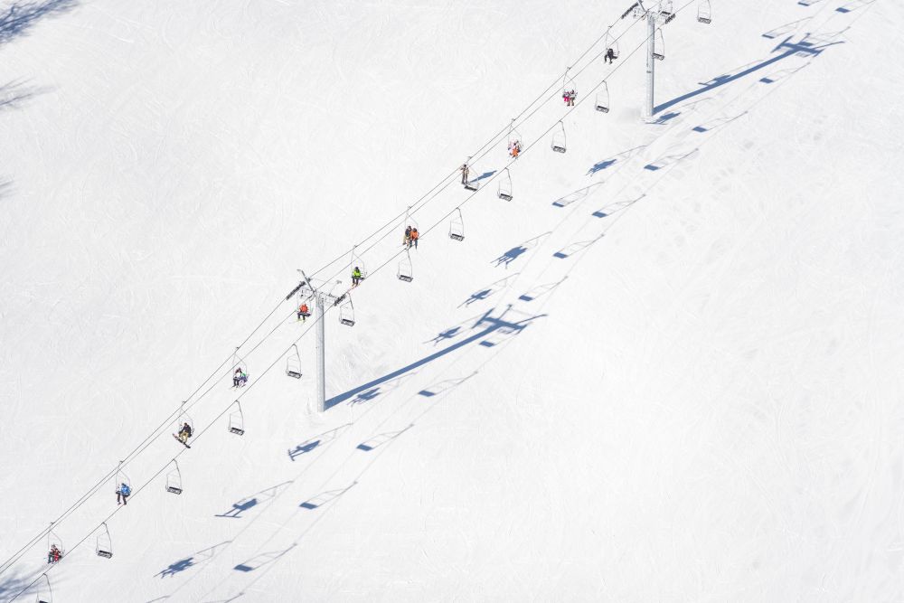 Photography by Gray Malin of Highlands Lift, Beaver Creek
