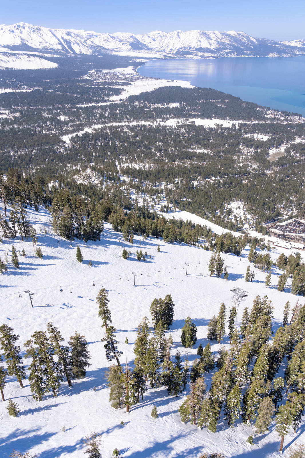 Photography by Gray Malin of Gunbarrel Express, Heavenly, Lake Tahoe