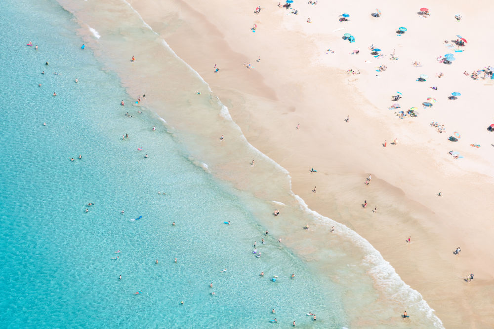 Photography by Gray Malin of Hapuna Beach