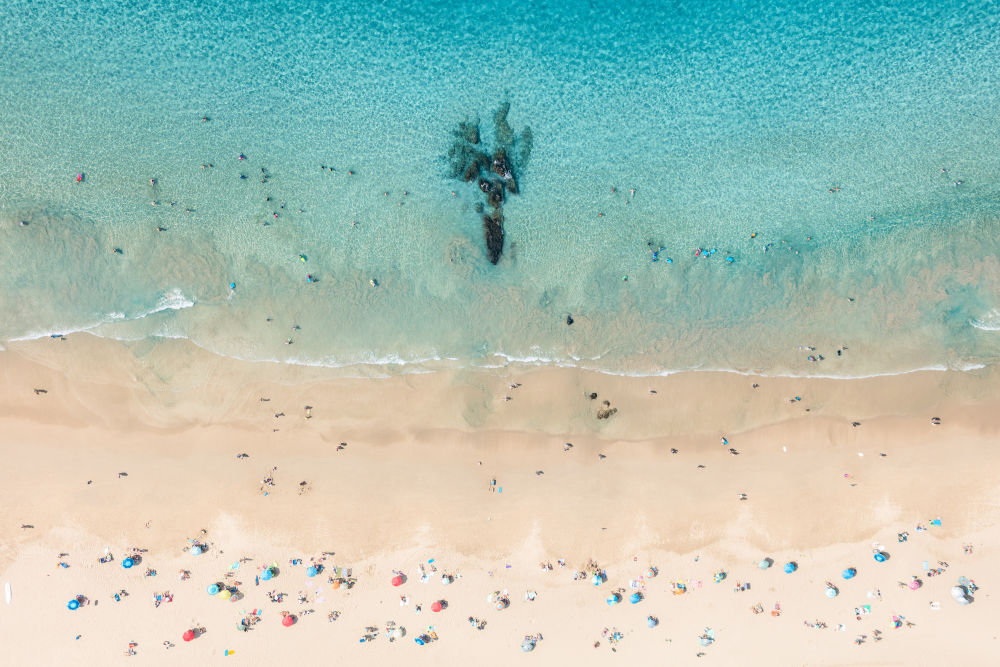 Photography by Gray Malin of Hapuna Beach, Horizontal