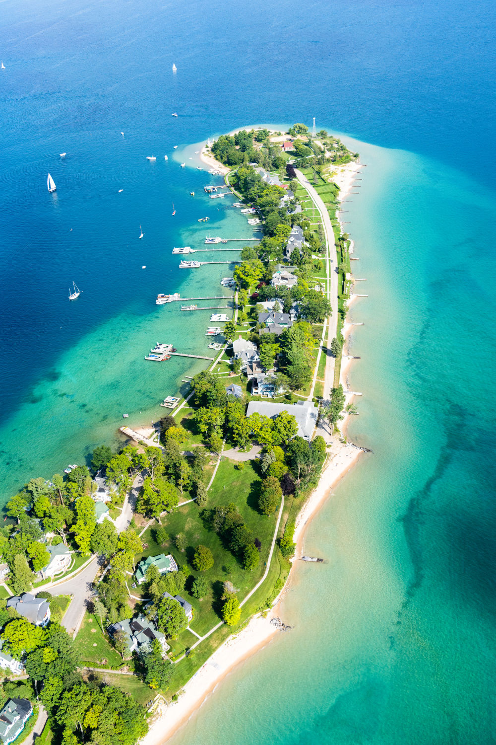 Photography by Gray Malin of Harbor Point Vertical, Harbor Springs, Michigan
