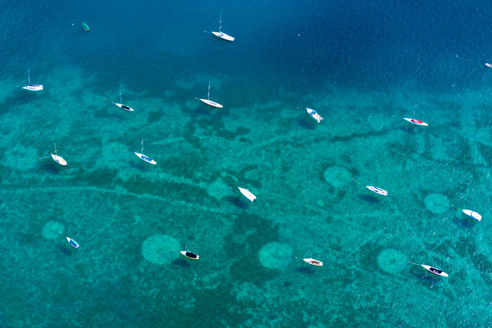 Photography by Gray Malin of Harbor Springs Boats, Michigan