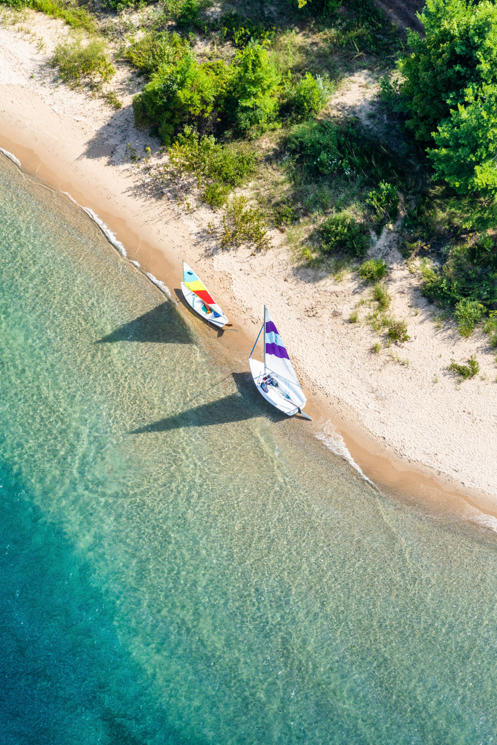 Photography by Gray Malin of Harbor Springs Sailboats, Michigan