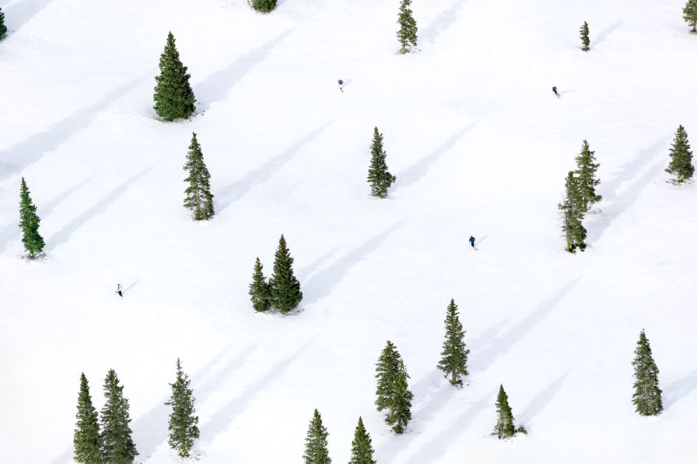 Photography by Gray Malin of High Alpine Skiers, Aspen