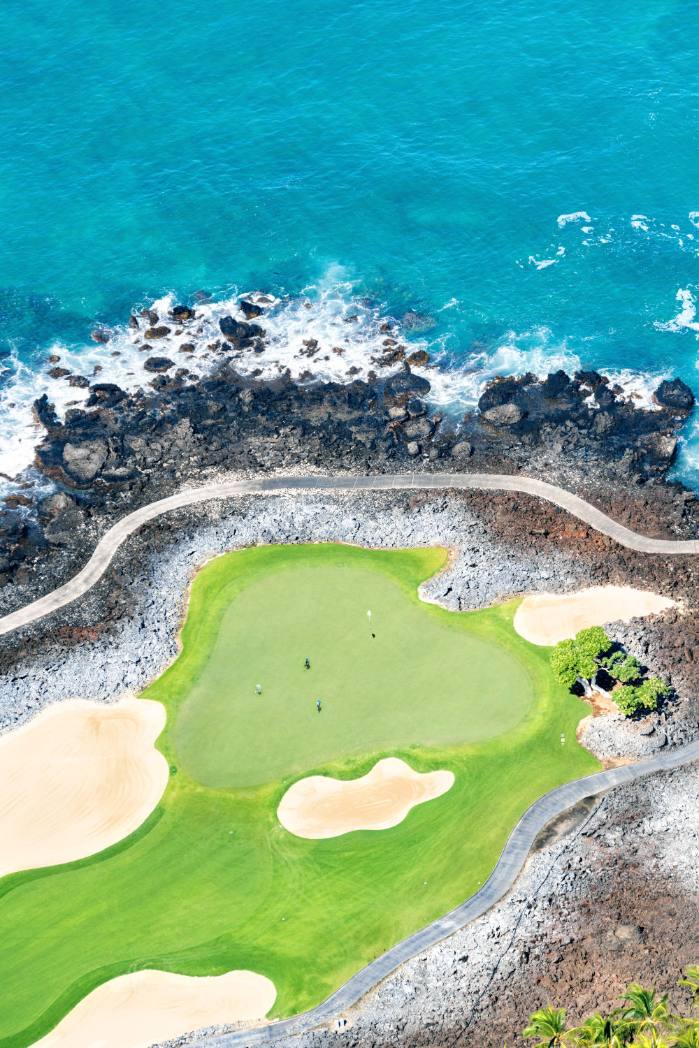 Photography by Gray Malin of Hole 17 Vertical, Four Seasons Hualalai Golf Course, Hawai’i