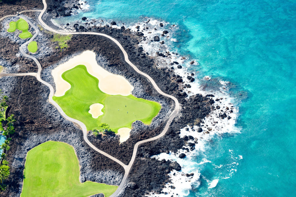 Photography by Gray Malin of Hole 17, Four Seasons Hualalai Golf Course, Hawai’i