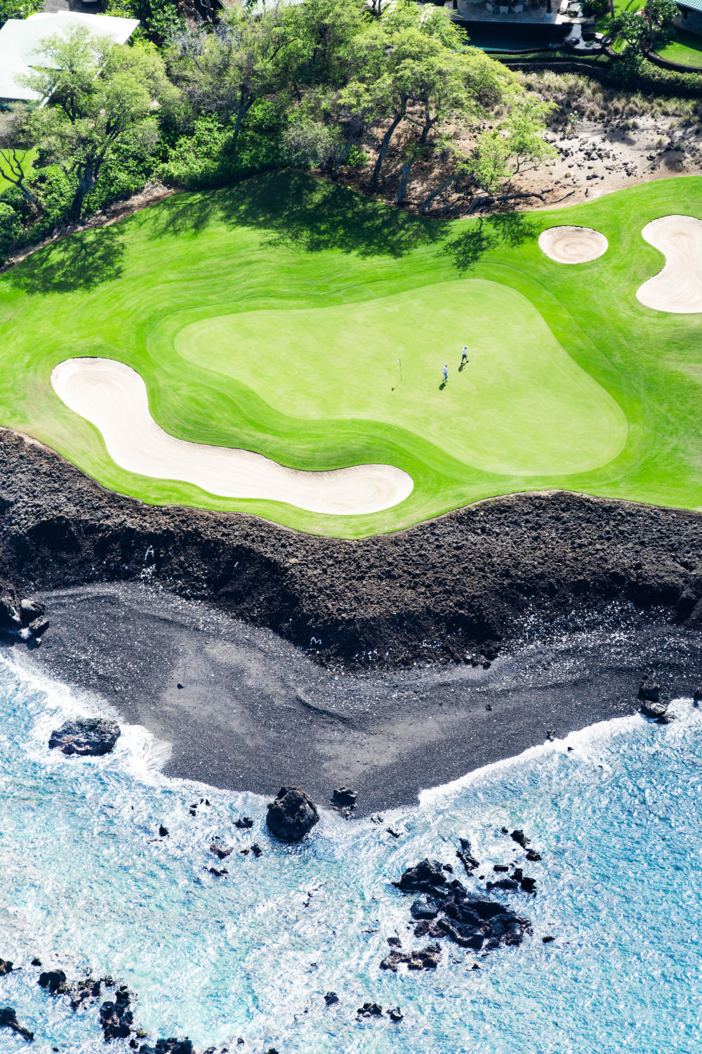 Photography by Gray Malin of Hole 7 Vertical, Mauna Lani Golf Course, Hawai’i