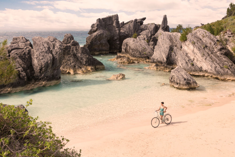 Photography by Gray Malin of Horseshoe Bay, Bermuda