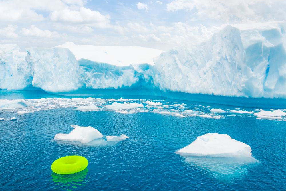 Photography by Gray Malin of Iceberg Inner Tube, Antarctica