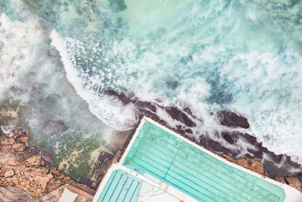 Photography by Gray Malin of Icebergs Pool Aerial
