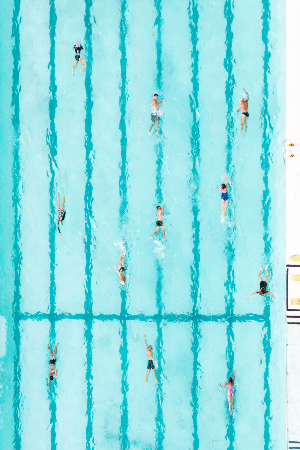 Photography by Gray Malin of Icebergs Pool Swimmers, Sydney