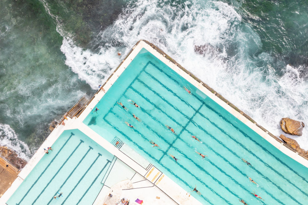 Photography by Gray Malin of Icebergs Pool, Sydney