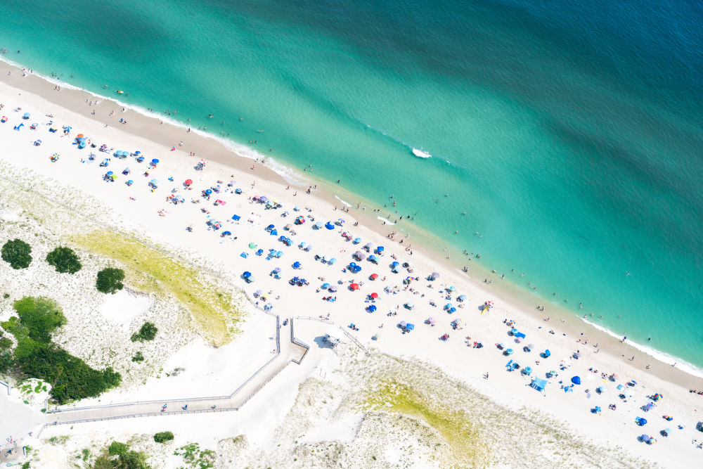 Photography by Gray Malin of Island Beach, New Jersey