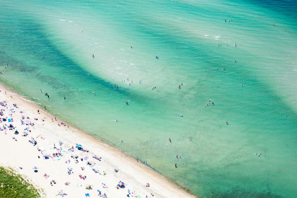 Photography by Gray Malin of Jetties Beach Day, Nantucket