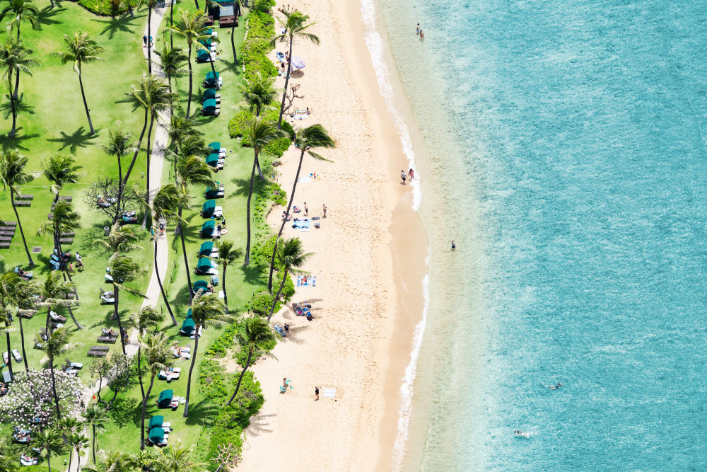 Photography by Gray Malin of Ka’anapali Beach, Maui